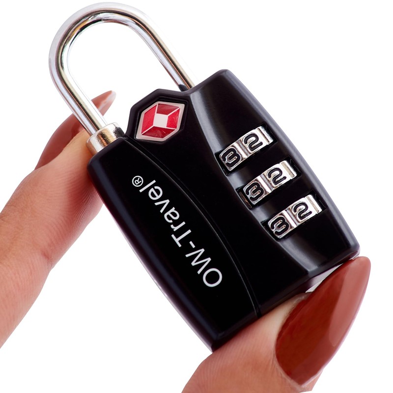 OW-Travel TSA Approved Luggage Locks Suitcase Locks with Indicator Open