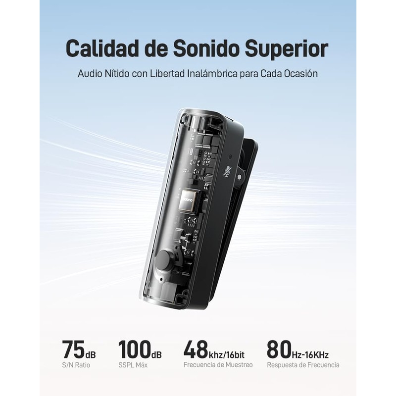 MAONO Micrófono Inalámbrico Celular para Android : Microfono Lavalier Solapa