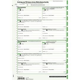 RNKVERLAG 705 – Application Notice – SD, All Federal States, 1 x 2 Sheets, 210 x 24 mm, Pack of 25
