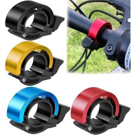 LimCryspp 4 Pcs Innovative Aluminum Design Bike Ringer Loud Sound Bike Bell,It is Sized to Fit Bicycles with Grip Diameters of 22 mm,