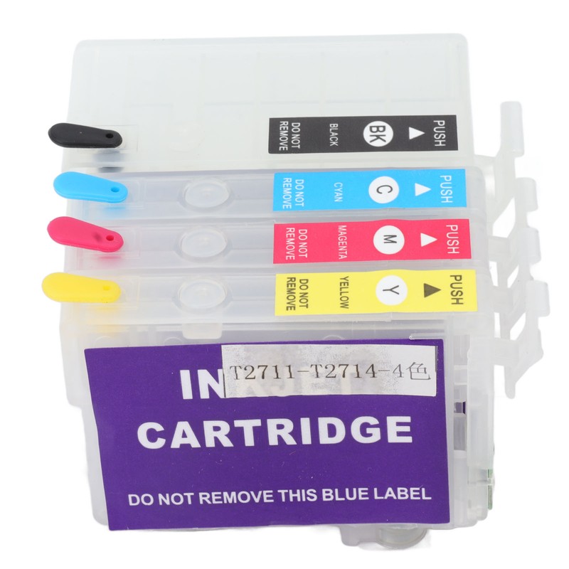 4 Colors Ink Cartridge with Permanent Chip Printer Refill Ink