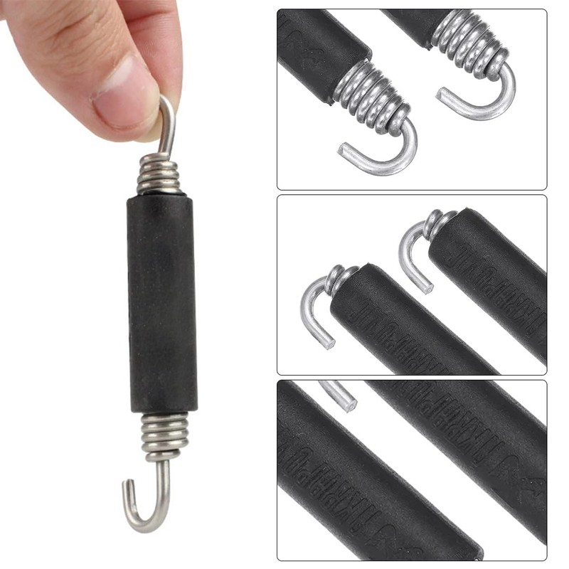 DDKY Pack of 4 Exhaust Motorcycle Exhaust Expansion Springs Hooks,