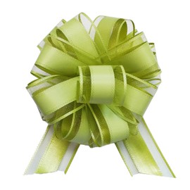 sxvblly 6 PCS Large Pull Bows 6 Inch Bean Green Bows for Gift Wrapping Wedding Basket Decorated Birthday Party Christmas Gift Boxes Flower Decorations