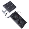 20W Solar Panel Solar Powered Dual Exhaust Fan Kit for
