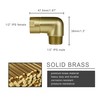 Solid Brass Shower Elbow Adapter for Shower Head, 90 Degree