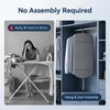 Foldable Hanging Ironing Board with Hook, 36x16 in, Gray