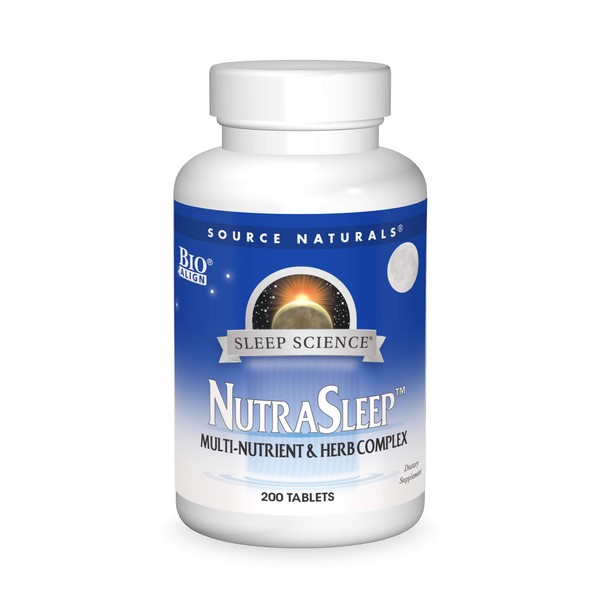Source Naturals Sleep Science NutraSleep - Multi-Nutrient and Herb Complex - Supports Rest And Relaxation- 200 Tablets