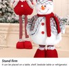 Retractable Standing Snowman Doll Toy Christmas Decoration for Birthday Festival