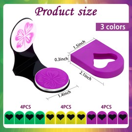 EBaokuup 12 Pcs Mardi Gras Temporary Hair Chalk Dye-Washable Temporary Hair Colored Powder for Girls Kids Adults-Purple Green Yellow Hair Color Chalk for Carnival Parade Cosplay Costume Party