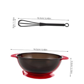 Baluue 2pcs Durable Mixing Bowls with Stirrer for Home and Salon Use for Hair Coloring Bleaching and DIY Applications Capacity Portable Design
