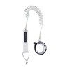 Mystic Coiled Board Leash White 10'0"