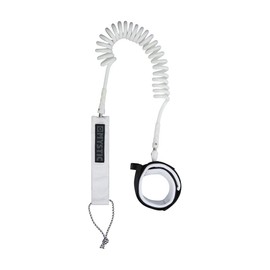 Mystic Coiled Board Leash White 10'0"
