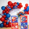 2026 Graduation Decorations, Red and Blue Graduation Decorations, Balloons Boxes