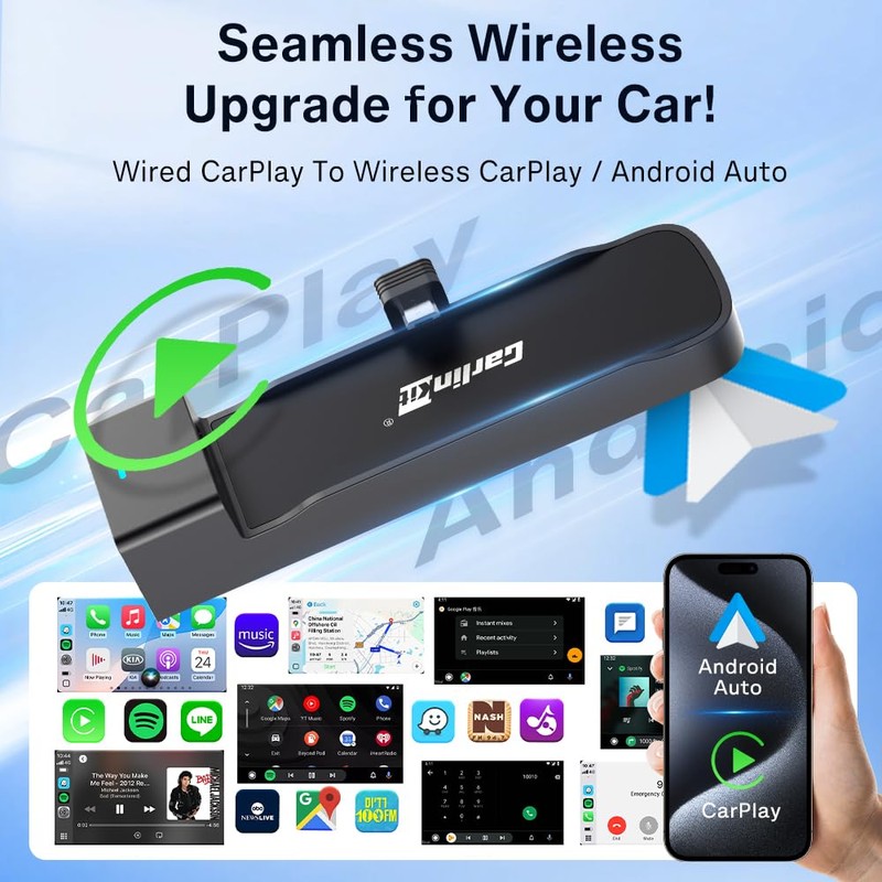 Carlinkit FireDrive Link Pro Wireless CarPlay Adapter with HDMI Input