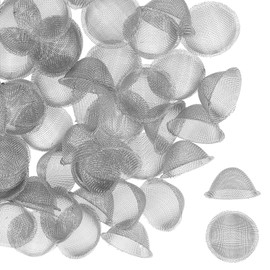 BOHUIZ 60Pcs Stainless Steel Bowl Screens, 5/8 Inch Bowl Mesh Clean Screens Tapered Design Reusable Mini Metal Filters for Pipes Self-Adjustable Size Filter(16mm)