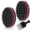 BIGEDDIE Magic Sponge Brush for Afro Curls, Twist Sponge with