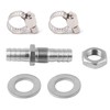 Metaland Stainless Steel 3/8" Hose Barb Bulkhead Fitting Thru-Bulk Straight