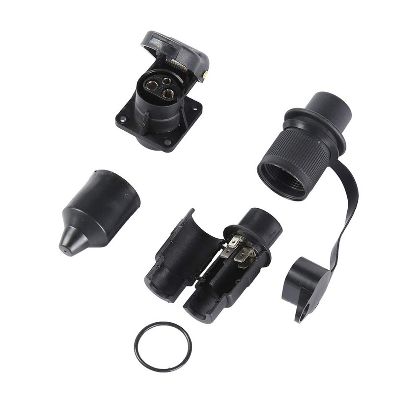 Etuker 3-Pin Plug & Socket 3-Pin Trailer Plug Socket 3-Pin