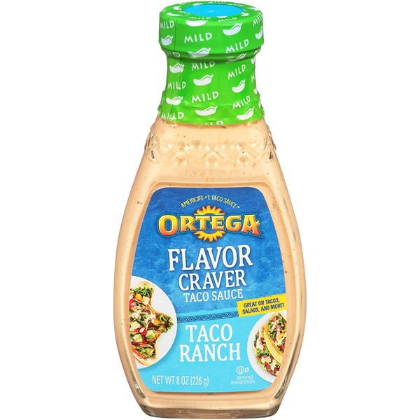 Ortega Flavor Craver Taco Sauce, Ranch, 8 oz