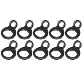 Motoforti 10pcs Tie Down Anchors Hooks Strap Rings for Motorcycle ATV Black