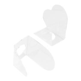 Beavorty 2 Pcs Acrylic Palette Palettes Shadow Makeup Cosmetics Blending Transparent Artist Clear Cream Acrylic Acid