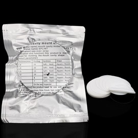 Dental Lab Orthodontic Splint Retainer Slice Vacuum Forming Sheet Soft Hard Thermoforming Material 0.8/1.0/1.5/2.0/2.5/3.0mm Round Shape (2.0mm Hard Film 10Pcs)