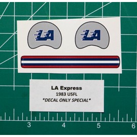 1983 Los Angeles LA Express USFL Football Gumball Helmets *DIECUT DECALS ONLY*