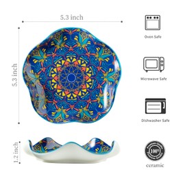 Miamolo Spoon Rest for Kitchen Counter Boho Style Spatula Rest Spoon Holder, 5.3in Ceramic Stove Spoon Rest Cooking Housewarming Gift Modern Farmhouse Home DéCor