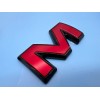 Auto Front Rear GMC Red Black Emblem Overlay 2019-2022 GMC
