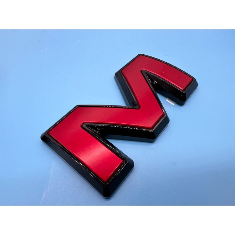 Auto Front Rear GMC Red Black Emblem Overlay 2019-2022 GMC