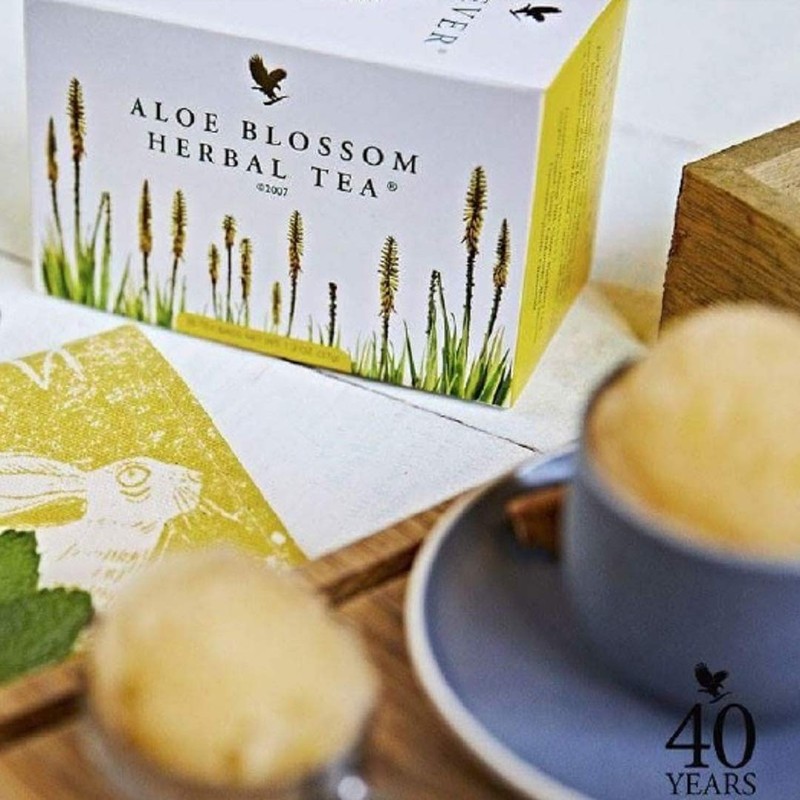 Forever Living Aloe Blossom Herbal Tea Drink Tea with Aloe