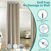 DEROFIT Room Divider Curtain Rods No Drilling–120"H x 114"W Floor
