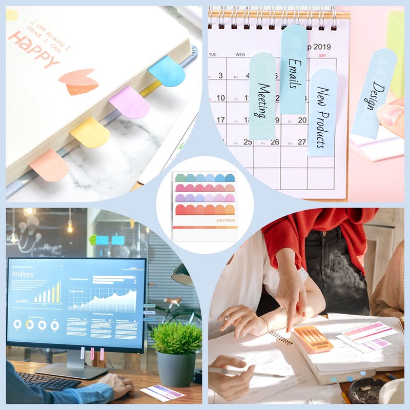 960 Sheets of Sticky Notes Tabs - Book Tabs Note