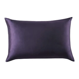 Gioia Casa Luxury Pillowcase - 100% Pure Mulberry Silk on Both Sides - Soft Anti Wrinkle, Hypoallergenic, Washable Bed Pillowcases - Premium Pillow Cover That Protects Your Hair and Skin - Dark Purple