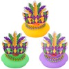 MuMyer Mardi Gras Car Ducks, 3 Pack Mini Rubber Ducks