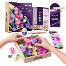 Air Dry Clay | Art Kit Inspiration | Succulents Art Set 3D for Home Wall Decor | Craft Кits for Adults and Teen | Craft Box with Modeling Clay for Succulents Fun stuff Hobby Кits Succulent DIY Кits