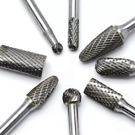 24h-USA Warehouse Shipping 1/4'' Double Cut Tungsten Steel Carbide Rotary Burr Die Grinder Shank Bit Set Abrasive Toolsmaterial: YG8 Tungsten Steel, grit: /
