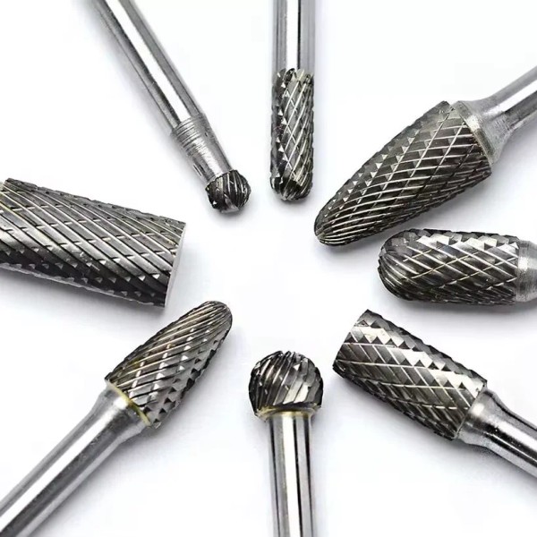 24h-USA Warehouse Shipping 1/4'' Double Cut Tungsten Steel Carbide Rotary