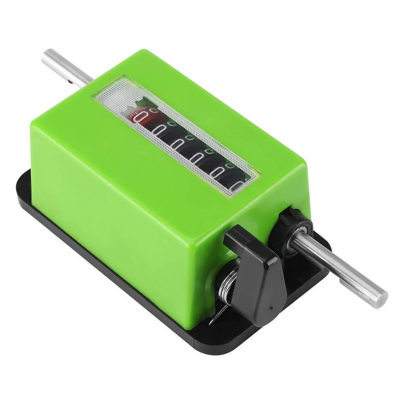 Metre Counter Rolling Mechanical Longitude Wheel Green for Measuring Textile
