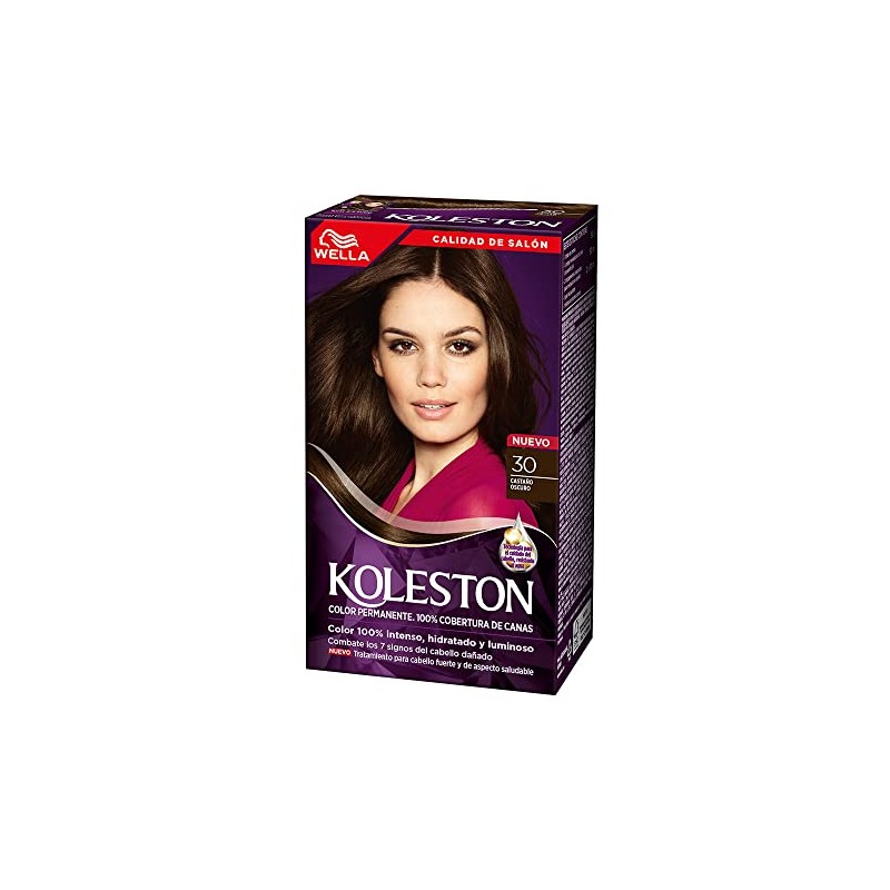 Koleston Tinte Permanente 30 Castaño Oscuro, 70 ml - Paquete