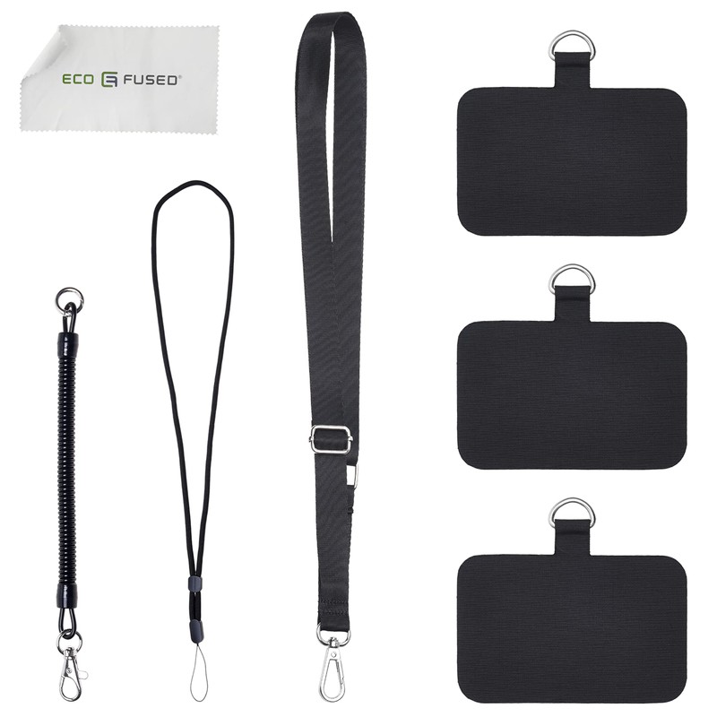 Eco-Fused Phone Straps - 3X Adjustable Neck, Wrist Strap and
