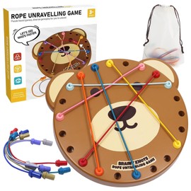 Brainy Knots Spiel, Buntes Gedrehtes Seil Sortier Puzzlespiel, Interactive Rope Challenge Spiel, Seil Puzzles Spiel Brettspiel, für die Interaktion mit der Familie