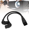 IEC320 C20 to Dual C13 Cord 1 in 2 Out