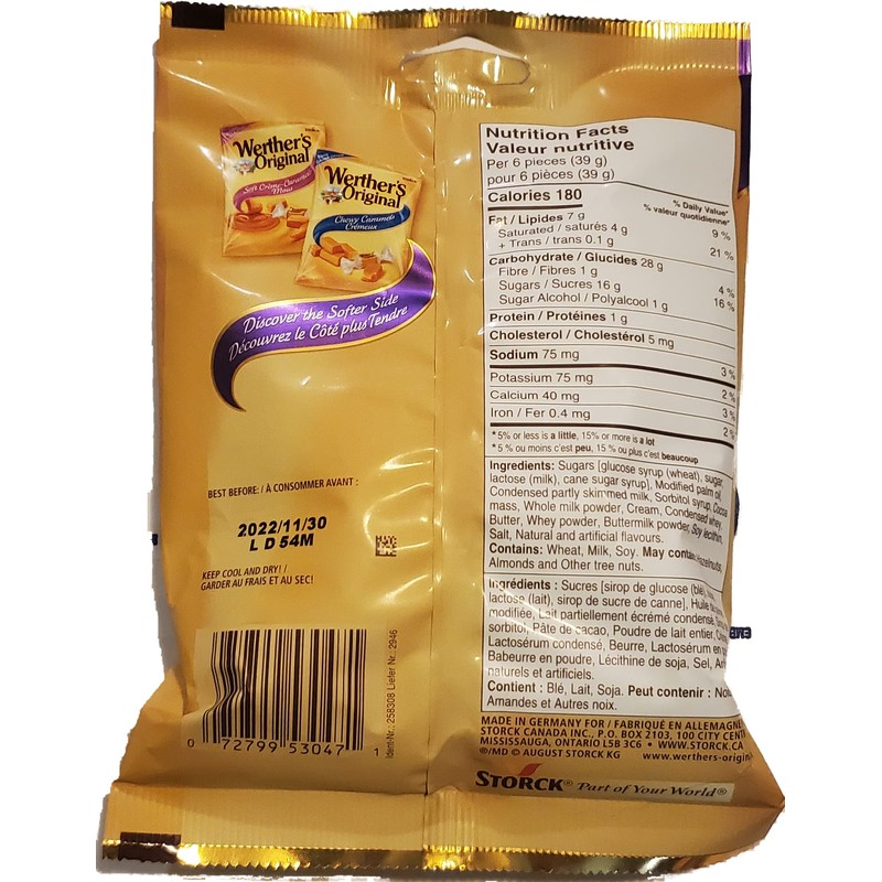 Werther's Original Soft Éclairs Caramel Candies - Pack of Three