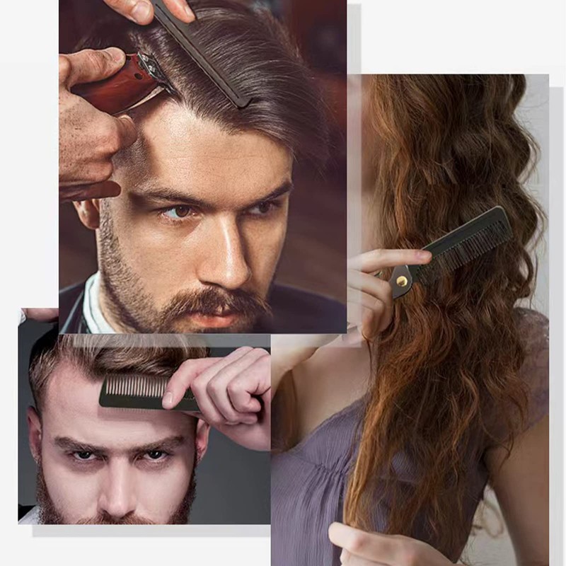 Foldable Comb Beard Comb with Corkscrew Comb Men Professional Styling