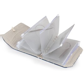 Coopay Circular Knitting Needles Storage Bag, Compact Circular Needle Case Empty, Circular Knitting Needles Holder Organizer with 11 Clear Zipper Pockets for Short or Long Circular Pins Storage