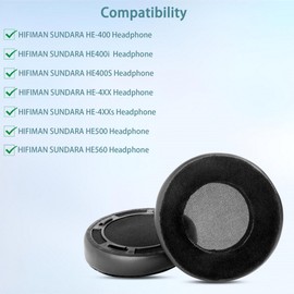HE400S Earpads,HAIZEEN Earpads Compatible with HIFIMAN SUNDARA HE-400 HE400i HE400S HE-4XX HE-4XXs HE500 HE560 Headphones Ear pads Replacement Cushion(Soft Fabric/High-grade Foam)