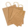 Elegant Supply Kraft Paper Bags with Twisted Handles-10x5x13 inches, Bulk