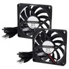 DIANN 2pcs 8010 Cooling Fan 5V 0.27A USB 80x80x10mm Brushless