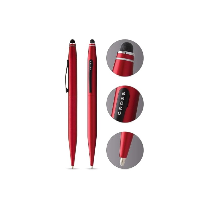 Cross Tech2 Matte Red Refillable Ballpoint Pen with 2 Ballpoint